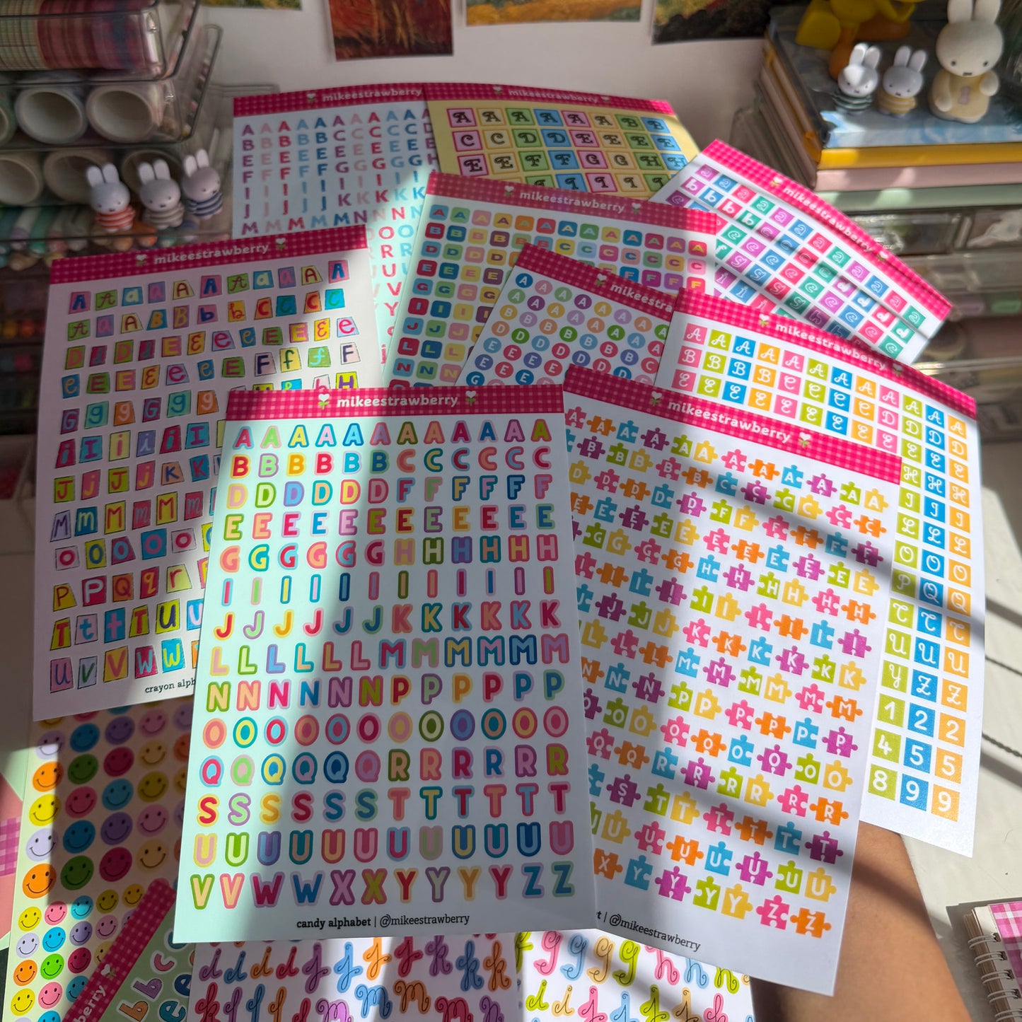 Candy Alphabet Sticker Sheet