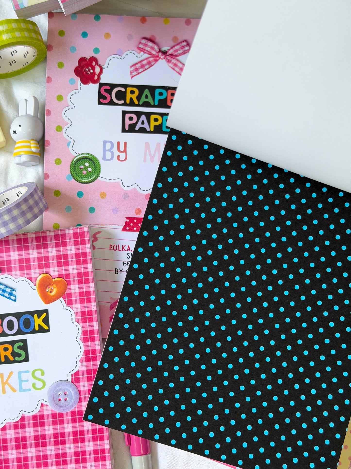(PRE-ORDER) Scrapbook Memo Pad (1st Edition) - "Colorful Patchwork Collection" - 60 sheets