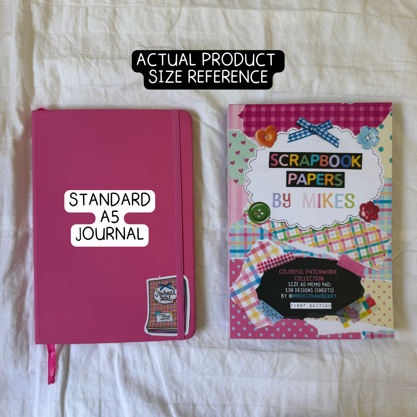 (PRE-ORDER) Scrapbook Memo Pad (1st Edition) - "Colorful Patchwork Collection" - 60 sheets