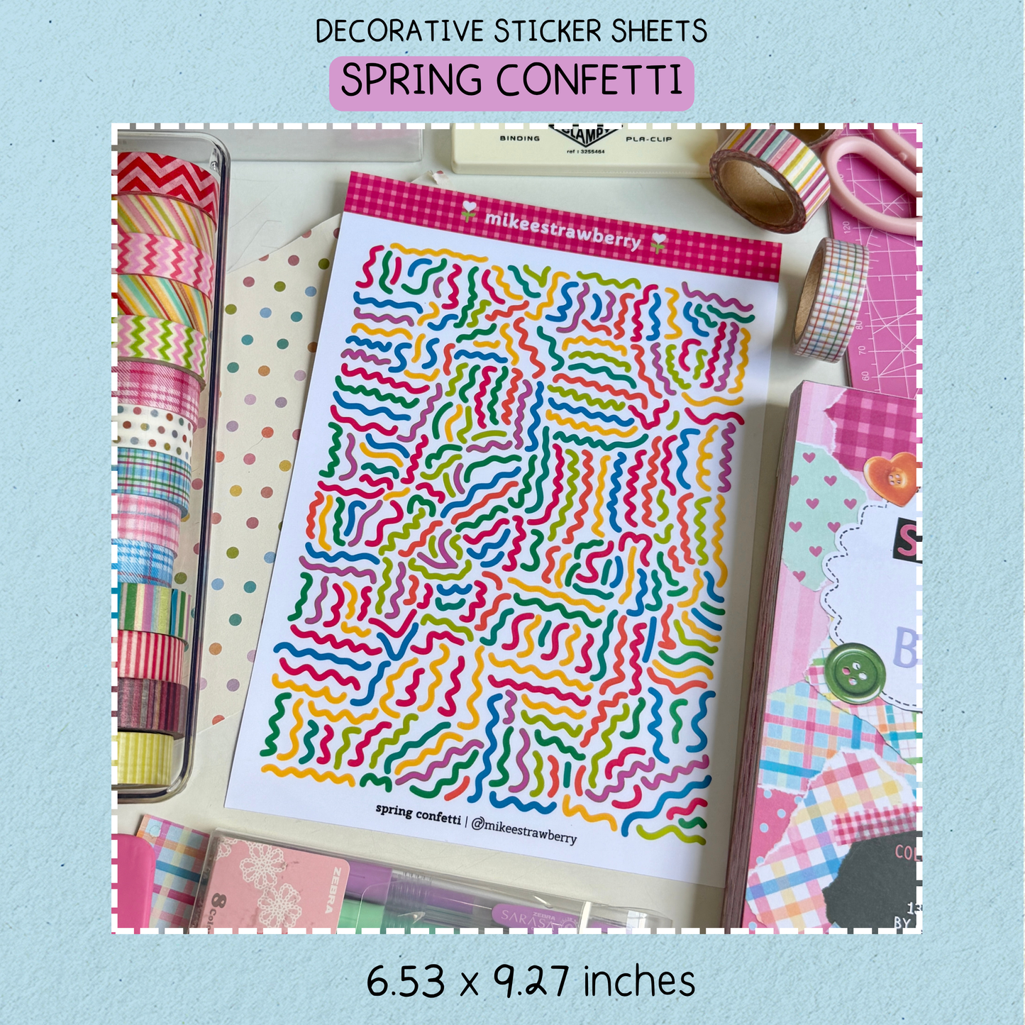 Spring Confetti Sticker Sheet