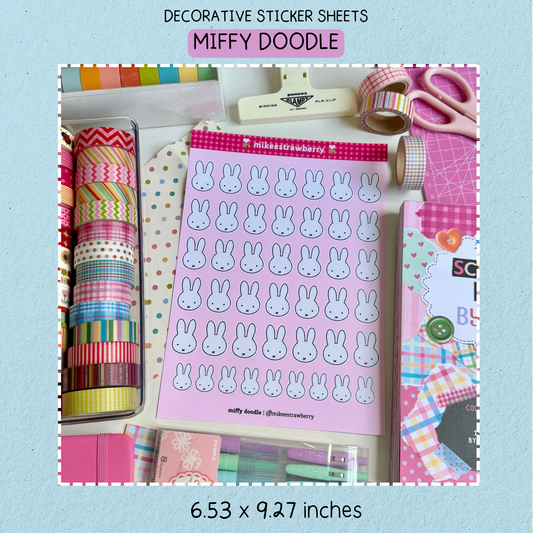 Miffy Doodle Sticker Sheet