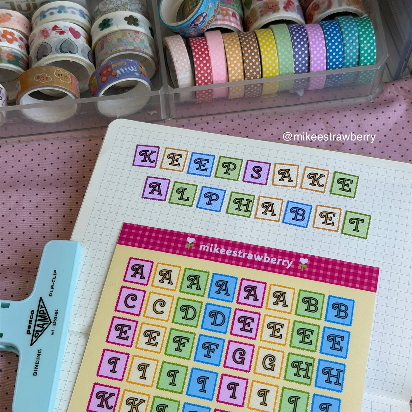 Keepsake Alphabet Sticker Sheet